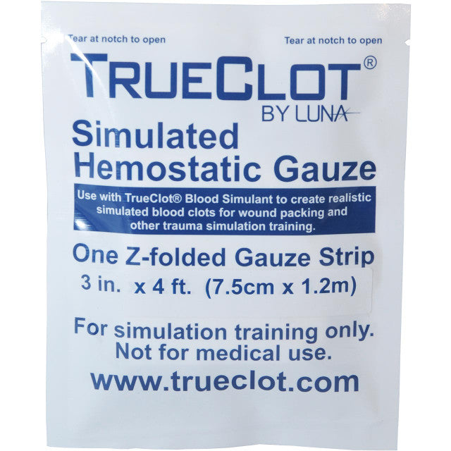 TrueClot®-Simulated Hemostatic Gauze, 4 Ft, Z-Folded-MedTech-1